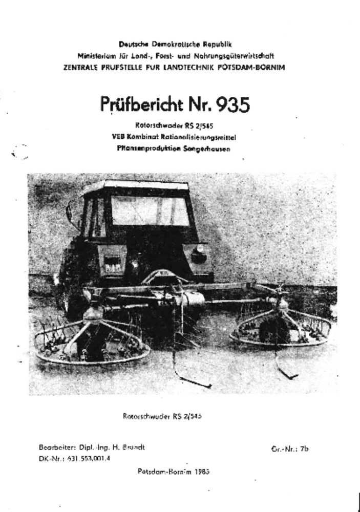 Rotorschwader RS 2/545 (Deutsches Landwirtschaftsmuseum Hohenheim CC BY-NC-SA)
