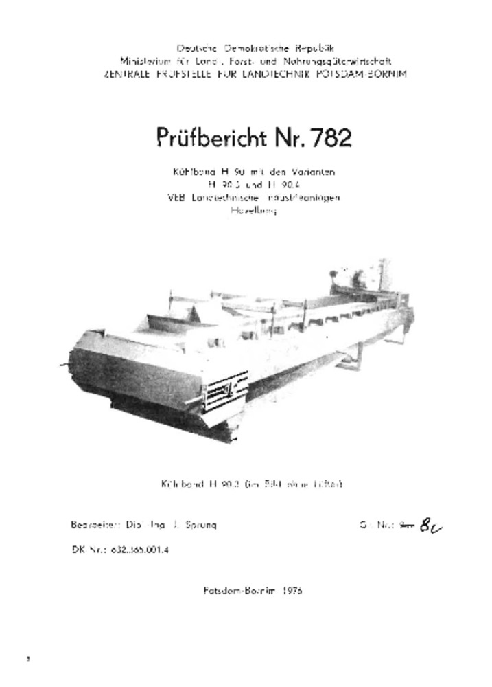 Kühlband H 90 mit Varianten H 90.3 und H 90.4 (Deutsches Landwirtschaftsmuseum Hohenheim CC BY-NC-SA)