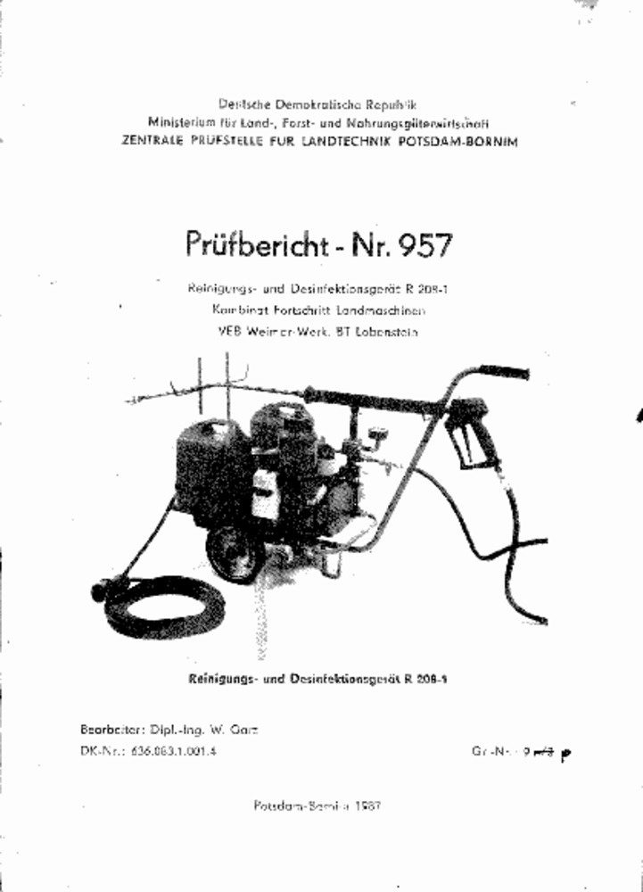 Reinigungs- und Desinfektionsgerät R 208/1 (Deutsches Landwirtschaftsmuseum Hohenheim CC BY-NC-SA)