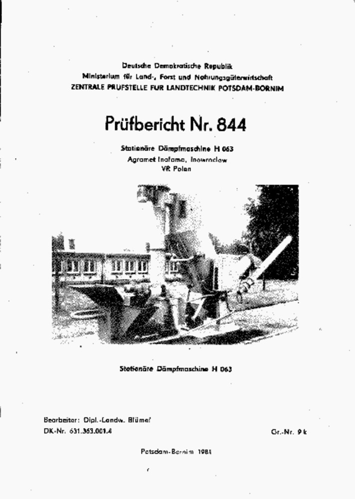 Stationäre Dampfmaschine H 063 (Deutsches Landwirtschaftsmuseum Hohenheim CC BY-NC-SA)