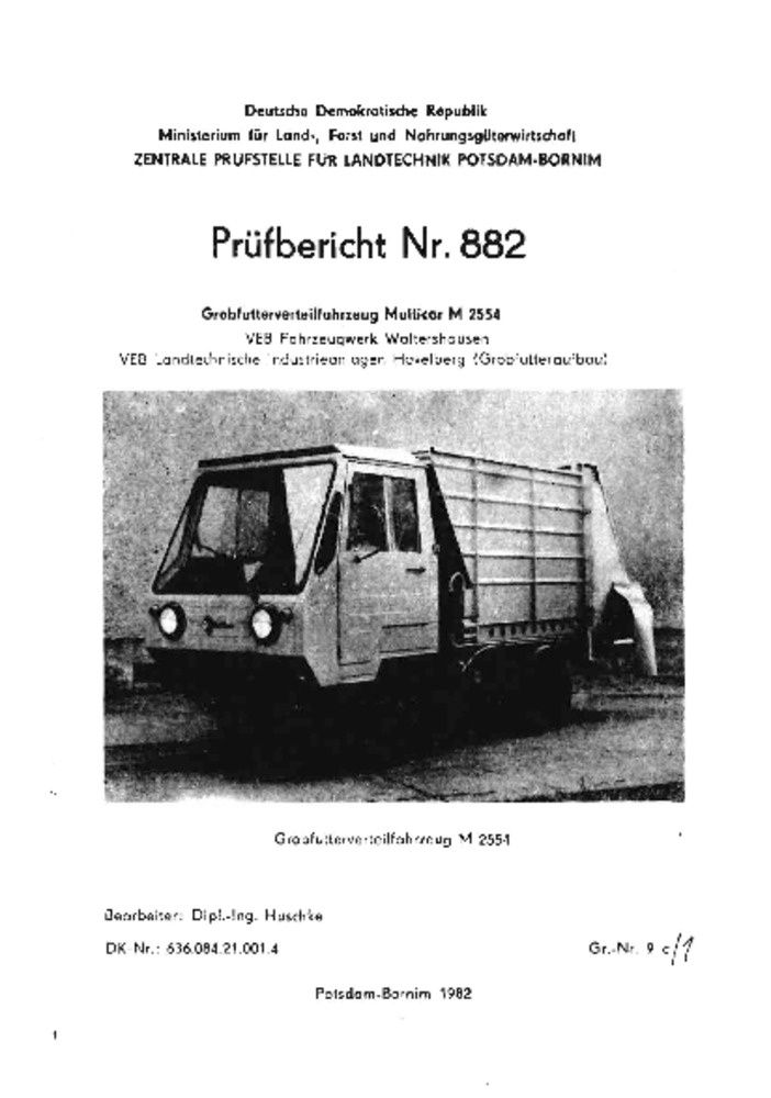 Grobfutterverteilfahrzeug K 2554 (Deutsches Landwirtschaftsmuseum Hohenheim CC BY-NC-SA)
