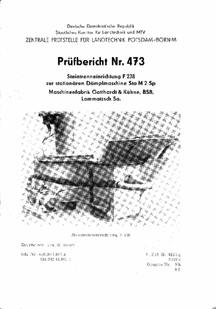 Steintrenneinrichtung F 238 (Deutsches Landwirtschaftsmuseum Hohenheim CC BY-NC-SA)