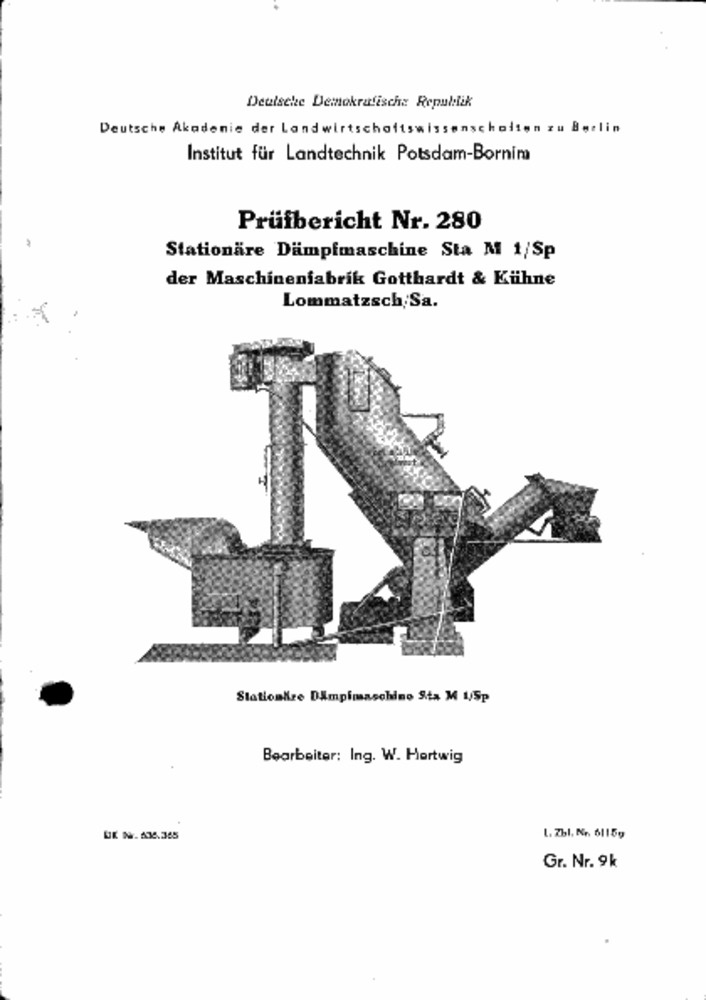 Stationäre Dampfmaschine Sta M 1/Sp (Deutsches Landwirtschaftsmuseum Hohenheim CC BY-NC-SA)