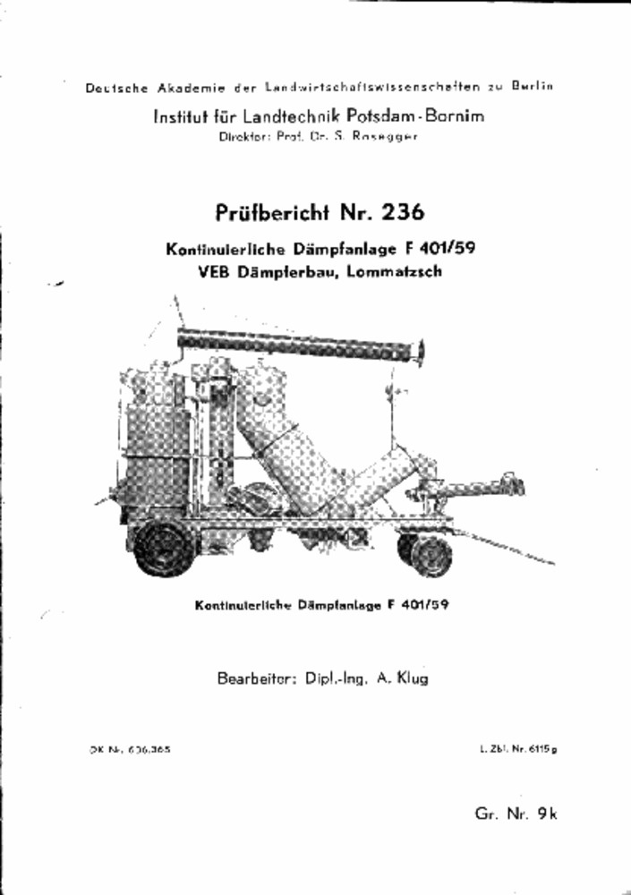 Kontinuierliche Dämpfanlage F 401/59 (Deutsches Landwirtschaftsmuseum Hohenheim CC BY-NC-SA)