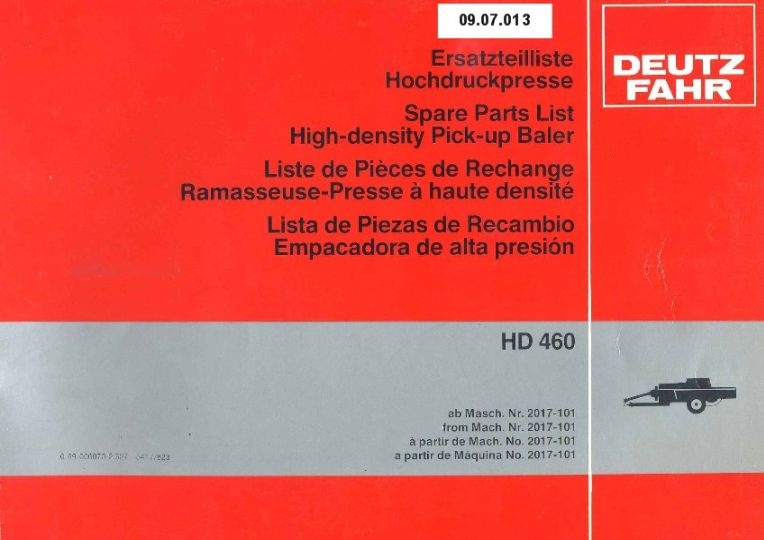 Hochdruckpresse HD 460 (Ausstellung und Archiv des Vereins FAHR-Schlepper-Freunde CC BY-NC-SA)