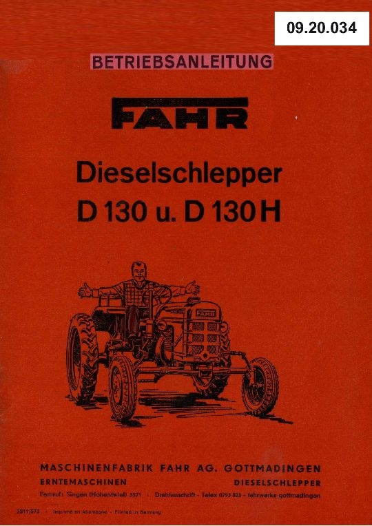 Schlepper D 130/130 H (Ausstellung und Archiv des Vereins FAHR-Schlepper-Freunde CC BY-NC-SA)