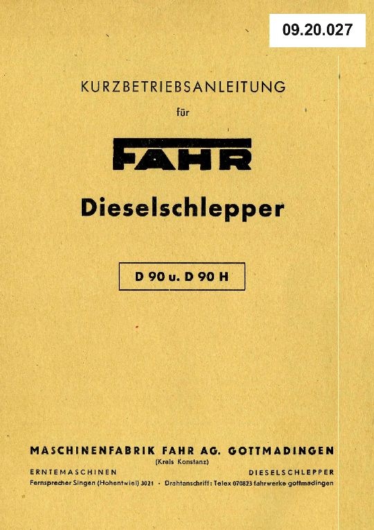 Schlepper D 90/90 H (Ausstellung und Archiv des Vereins FAHR-Schlepper-Freunde CC BY-NC-SA)