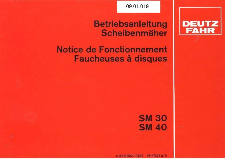 Scheibenmäher SM 30 (Ausstellung und Archiv des Vereins FAHR-Schlepper-Freunde CC BY-NC-SA)