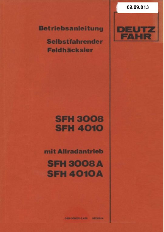 Selbtfahrender  FH SFH 3008 (Ausstellung und Archiv des Vereins FAHR-Schlepper-Freunde CC BY-NC-SA)