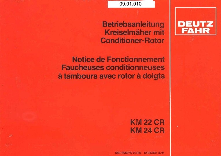 Kreiselmäher KM 22 CR (Ausstellung und Archiv des Vereins FAHR-Schlepper-Freunde CC BY-NC-SA)