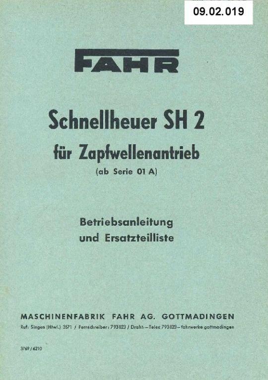 Scnnellheuer SH 2 (Ausstellung und Archiv des Vereins FAHR-Schlepper-Freunde CC BY-NC-SA)