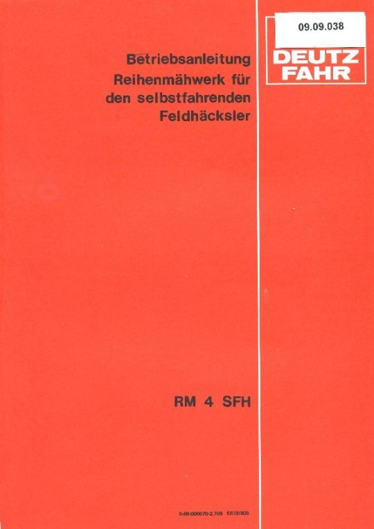 Reihenmähwerk RM 4 (Ausstellung und Archiv des Vereins FAHR-Schlepper-Freunde CC BY-NC-SA)
