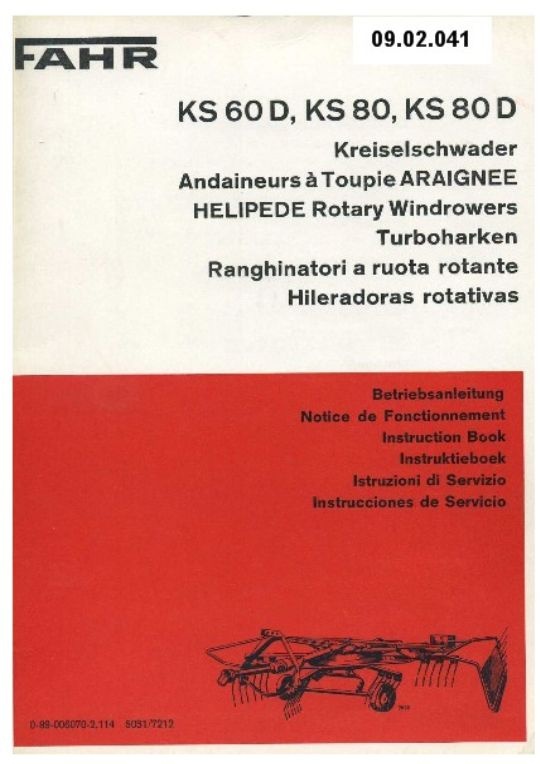 Kreiselschwader KS 60 (Ausstellung und Archiv des Vereins FAHR-Schlepper-Freunde CC BY-NC-SA)