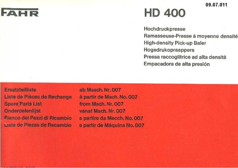 Hochdruckpresse HD 400 (Ausstellung und Archiv des Vereins FAHR-Schlepper-Freunde CC BY-NC-SA)