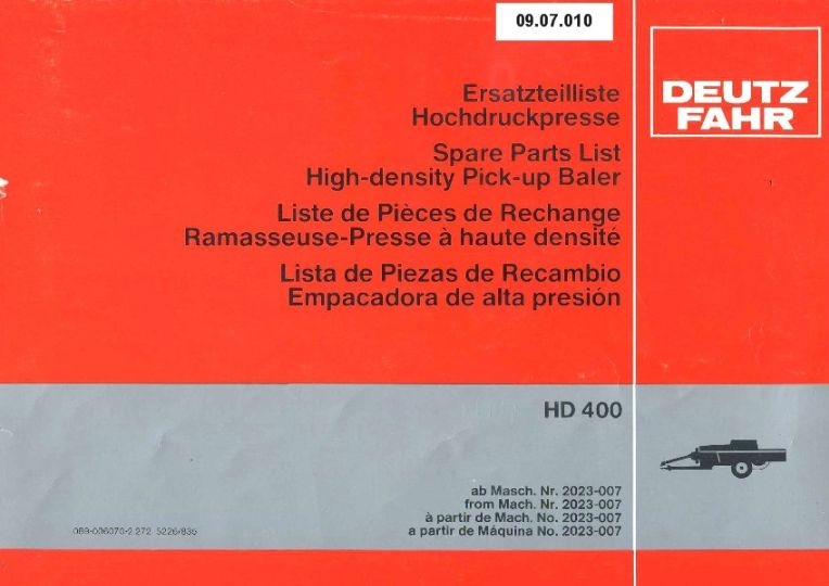 Hochdruckpresse HD 400 (Ausstellung und Archiv des Vereins FAHR-Schlepper-Freunde CC BY-NC-SA)