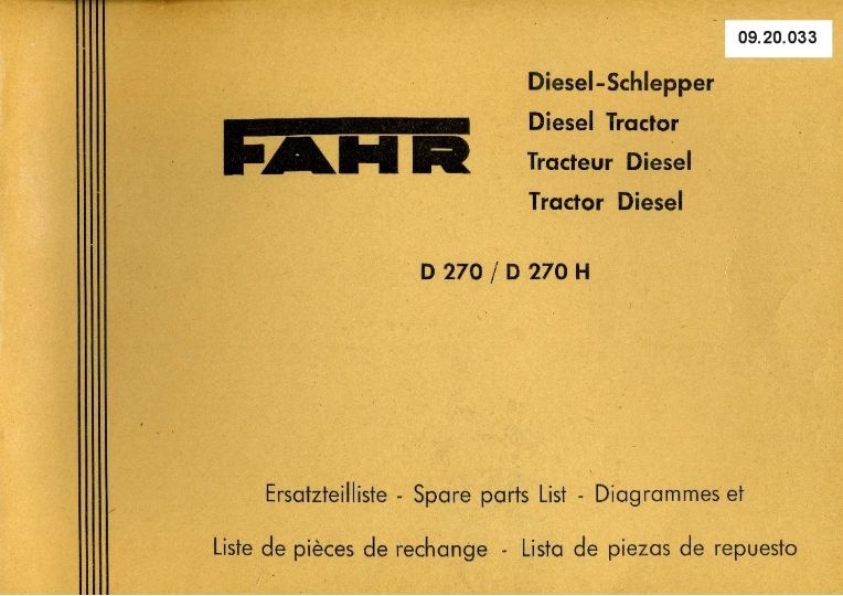 Schlepper D 270/270 H (Ausstellung und Archiv des Vereins FAHR-Schlepper-Freunde CC BY-NC-SA)