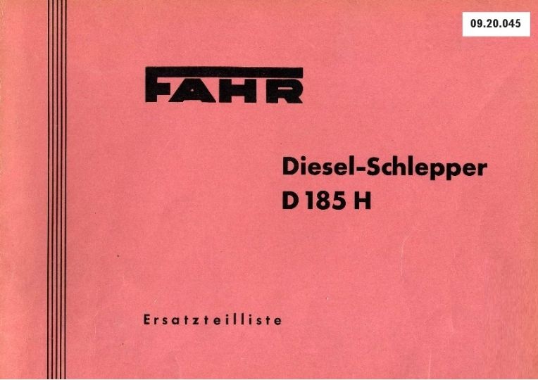 Schlepper D 185 H (Ausstellung und Archiv des Vereins FAHR-Schlepper-Freunde CC BY-NC-SA)
