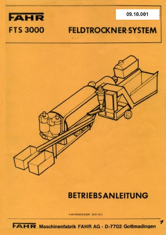 Feldtrockner-System FTS 3000 (Ausstellung und Archiv des Vereins FAHR-Schlepper-Freunde CC BY-NC-SA)