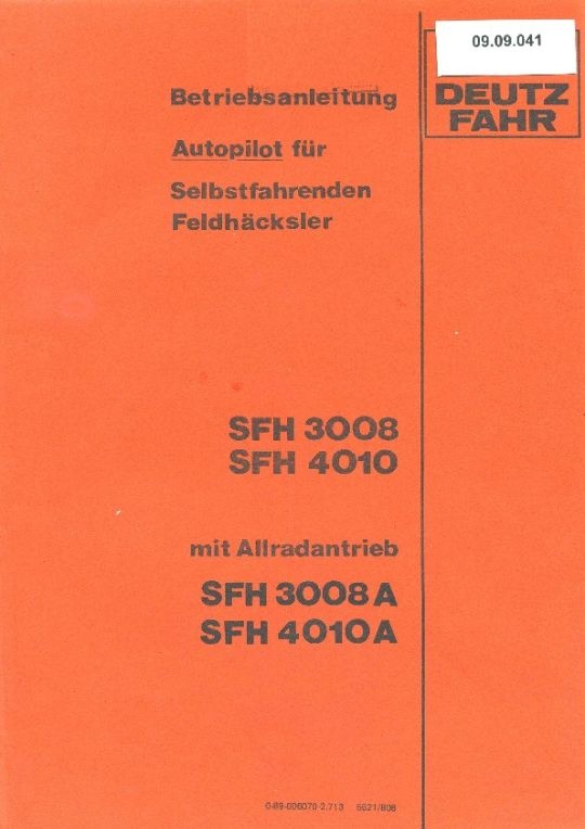 Autopilot für SFH (Ausstellung und Archiv des Vereins FAHR-Schlepper-Freunde CC BY-NC-SA)