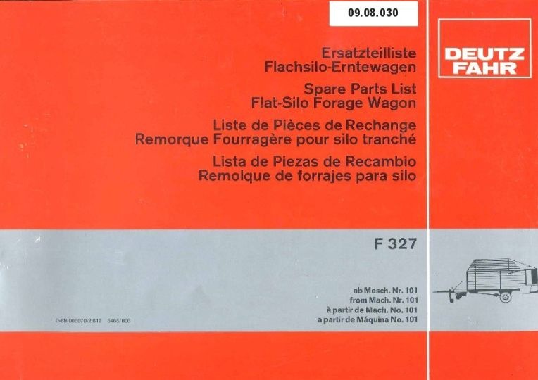 Flachsilo-Erntewagen F 327 (Ausstellung und Archiv des Vereins FAHR-Schlepper-Freunde CC BY-NC-SA)