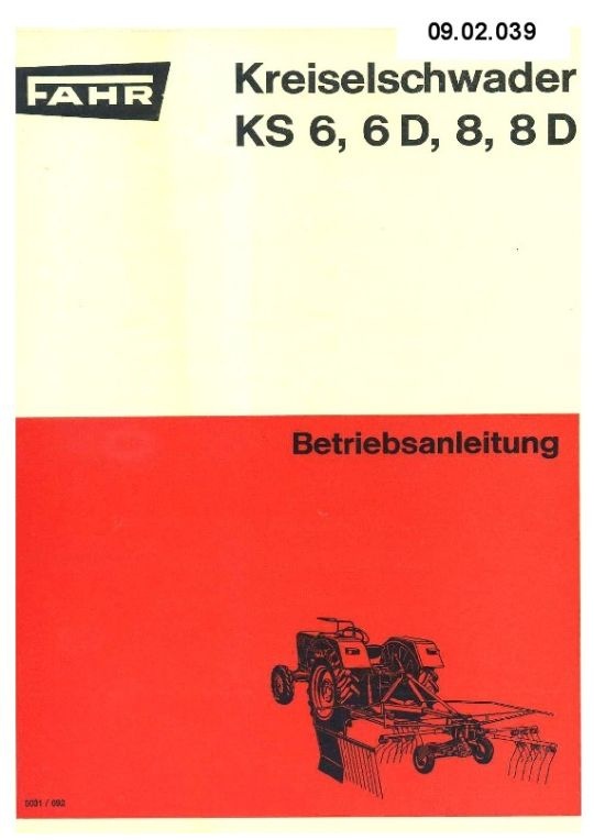 Kreiselschwader KS 6,6 (Ausstellung und Archiv des Vereins FAHR-Schlepper-Freunde CC BY-NC-SA)