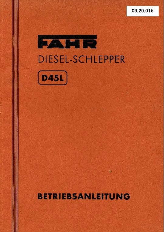 Schlepper D 45 L (Ausstellung und Archiv des Vereins FAHR-Schlepper-Freunde CC BY-NC-SA)