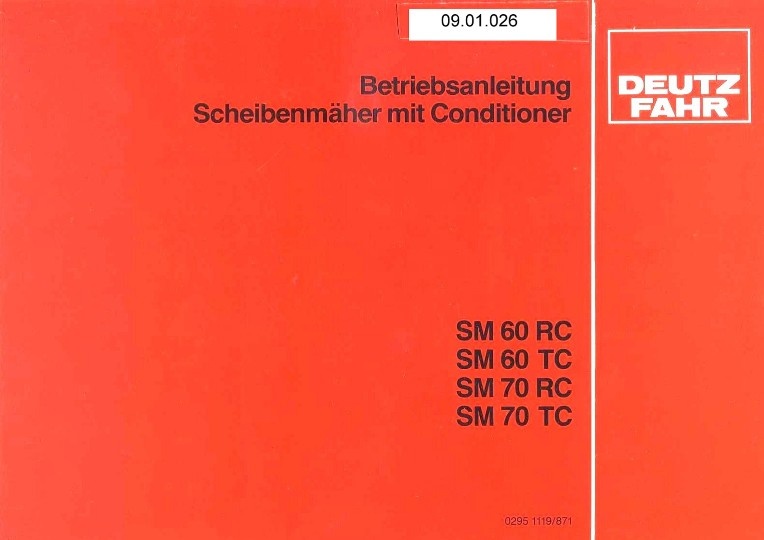 Scheibenmäher SM 60 (Ausstellung und Archiv des Vereins FAHR-Schlepper-Freunde CC BY-NC-SA)