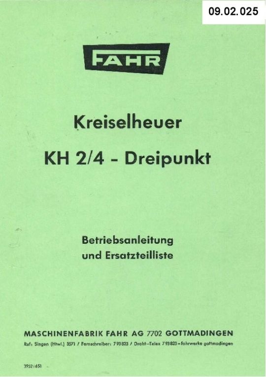 Kreiselheuer KH 2/4 (Ausstellung und Archiv des Vereins FAHR-Schlepper-Freunde CC BY-NC-SA)