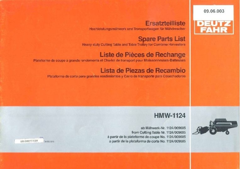 Hochleistungsmähwerk HMW 1124 (Ausstellung und Archiv des Vereins FAHR-Schlepper-Freunde CC BY-NC-SA)