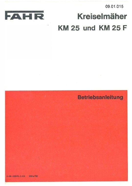 Kreiselmäher KM 25 (Ausstellung und Archiv des Vereins FAHR-Schlepper-Freunde CC BY-NC-SA)