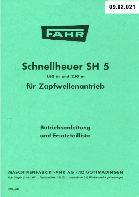 Schnellheuer SH 5 (Ausstellung und Archiv des Vereins FAHR-Schlepper-Freunde CC BY-NC-SA)