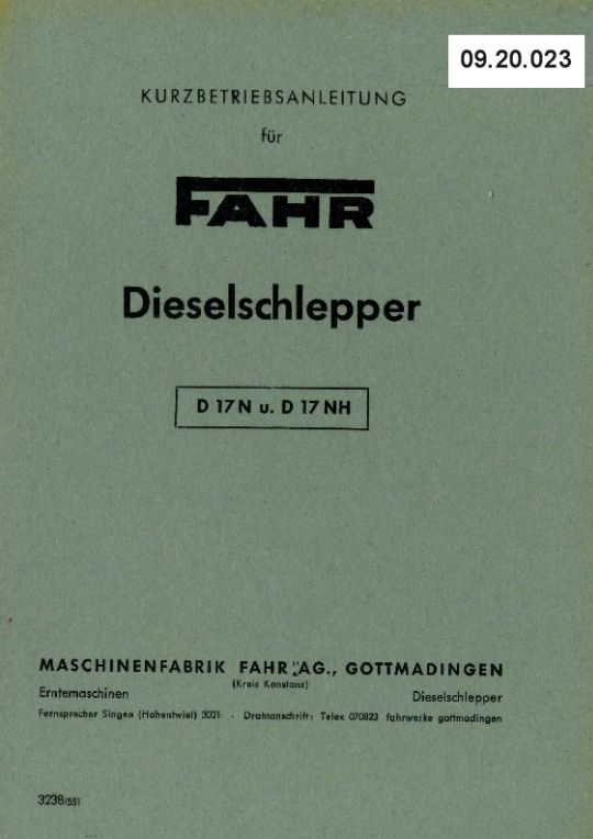 Schlepper D 17 N (Ausstellung und Archiv des Vereins FAHR-Schlepper-Freunde CC BY-NC-SA)