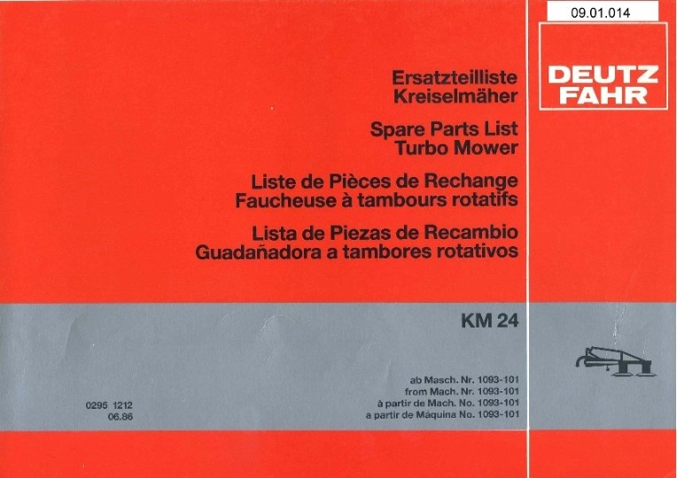 Kreiselmäher KM 24 (Ausstellung und Archiv des Vereins FAHR-Schlepper-Freunde CC BY-NC-SA)