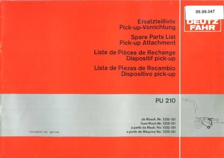 Pick-up-Vorrichtung PU 210 (Ausstellung und Archiv des Vereins FAHR-Schlepper-Freunde CC BY-NC-SA)