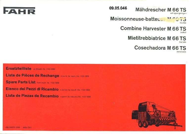 Mähdrescher M 66 TS (Ausstellung und Archiv des Vereins FAHR-Schlepper-Freunde CC BY-NC-SA)