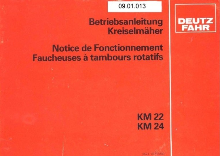 Kreiselmäher KM 22, KM 24 (Ausstellung und Archiv des Vereins FAHR-Schlepper-Freunde CC BY-NC-SA)
