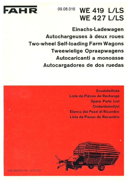 Ladewagen WE 419 (Ausstellung und Archiv des Vereins FAHR-Schlepper-Freunde CC BY-NC-SA)