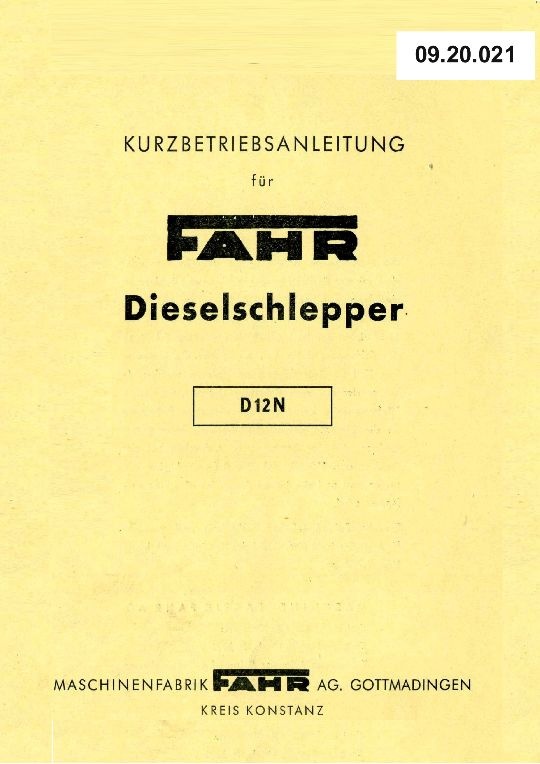 Schlepper D 12 N (Ausstellung und Archiv des Vereins FAHR-Schlepper-Freunde CC BY-NC-SA)