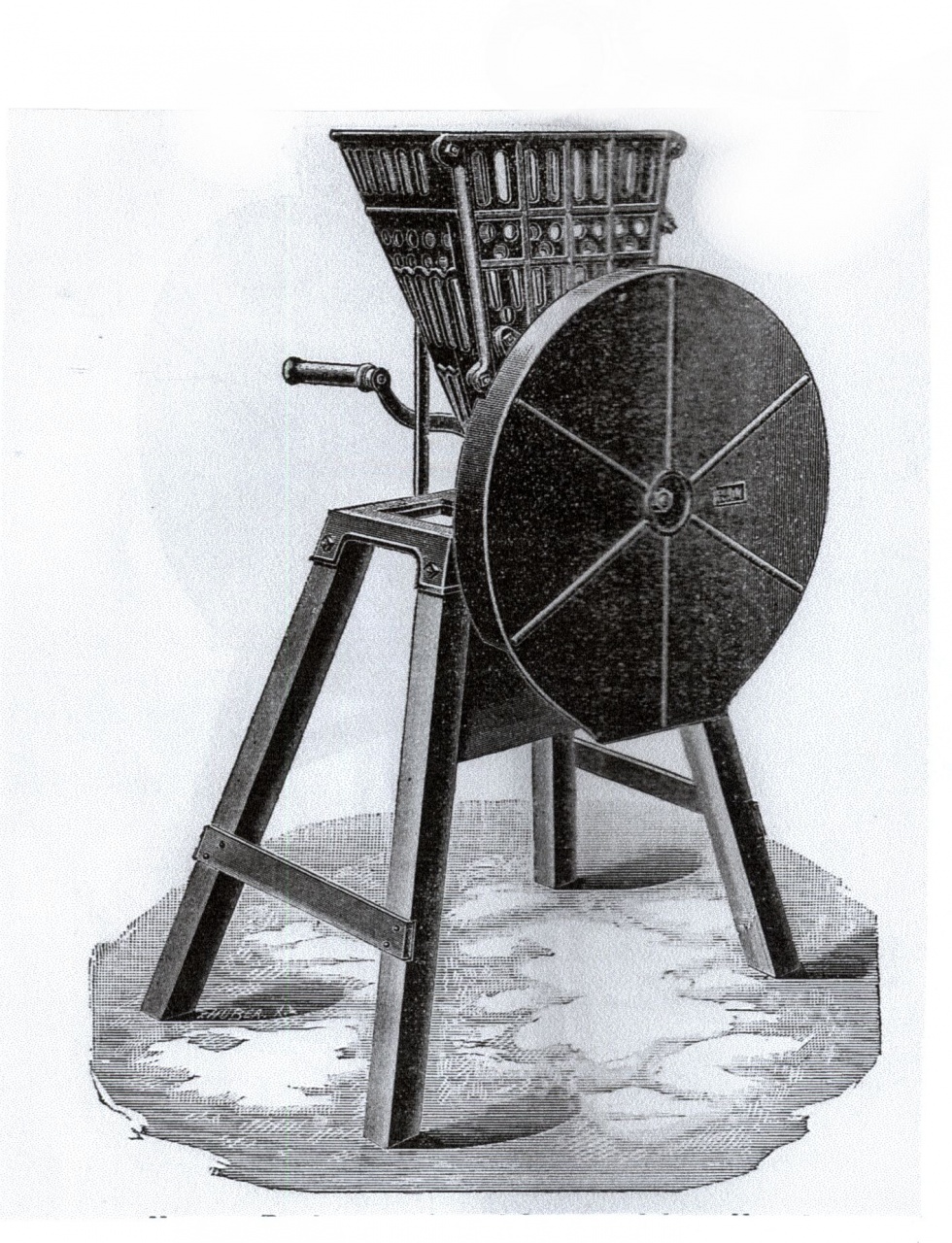 Rübenschneidemaschine für Handbetrieb (Ausstellung und Archiv des Vereins FAHR-Schlepper-Freunde CC BY-NC-SA)