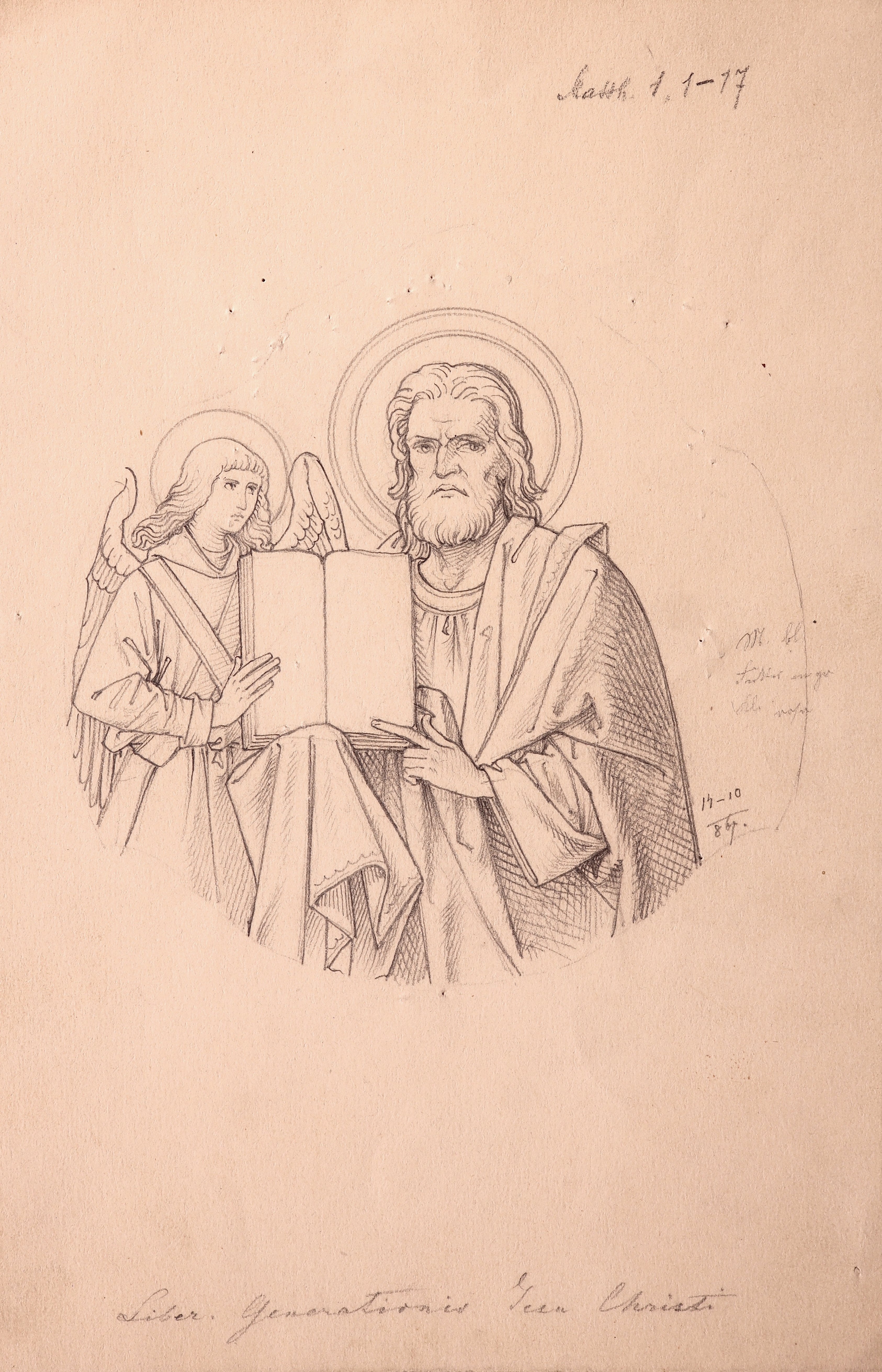 Der Evangelist Matthäus (Modellzeichnung) (Stift Heiligenkreuz CC BY-NC-SA)