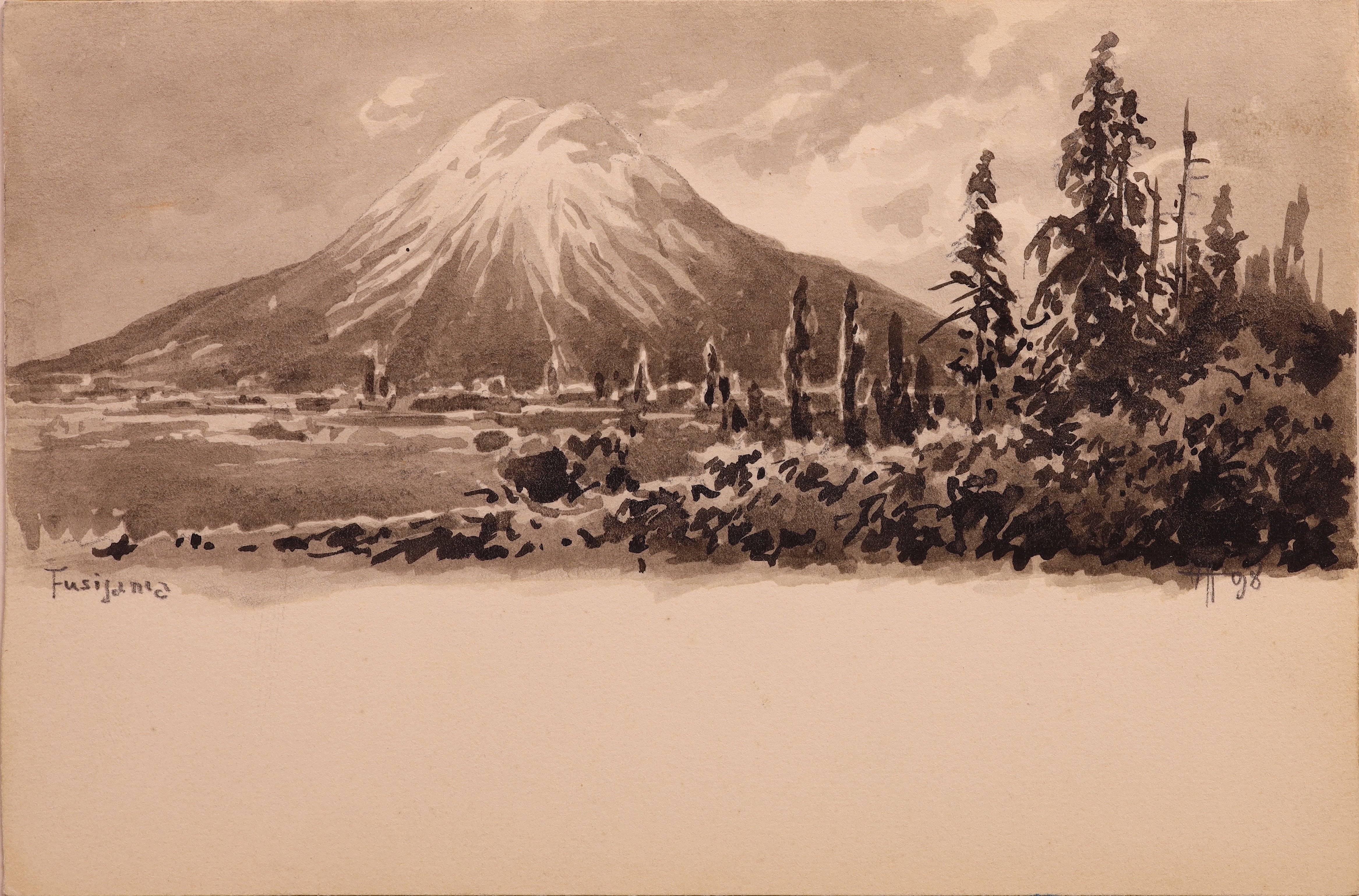 Ansicht des Fujiyama (Stift Heiligenkreuz CC BY-NC-SA)