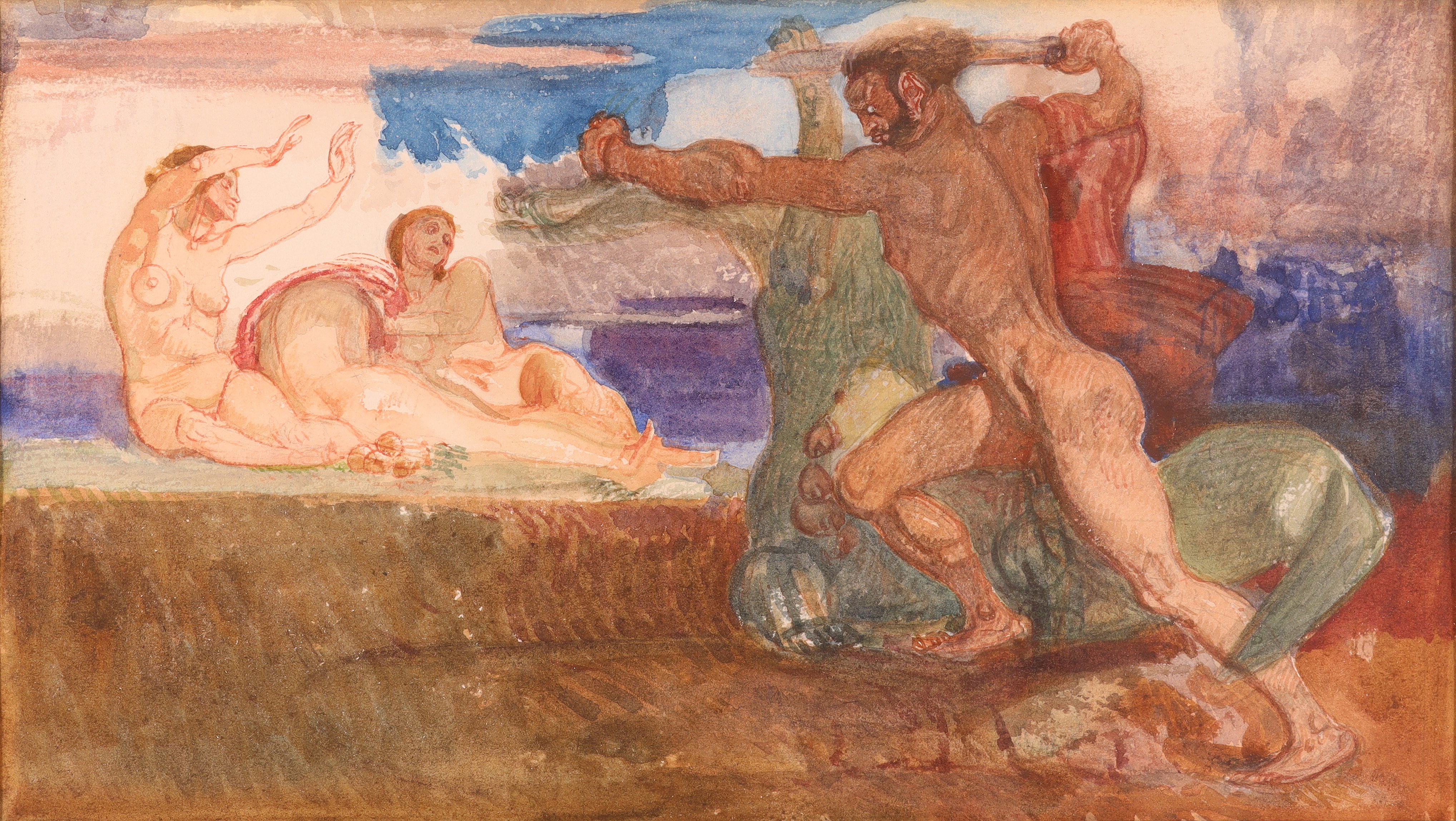 Herkules tötet den Drachen , um die Äpfel der Hesperiden zu rauben (Stift Heiligenkreuz CC BY-NC-SA)