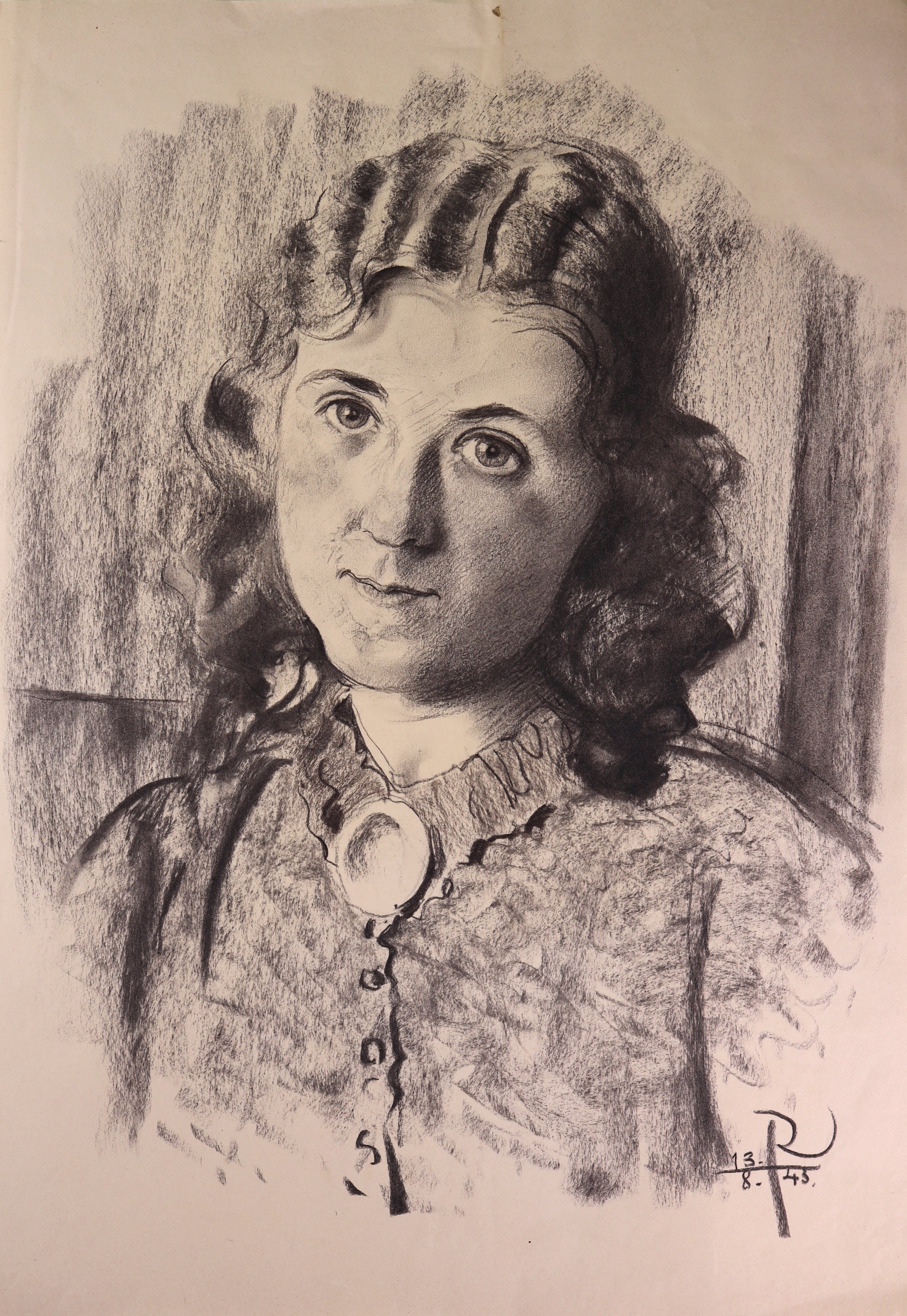 Porträt Lucia Jirgals vom 13. August 1943 (Stift Heiligenkreuz CC BY-NC-SA)