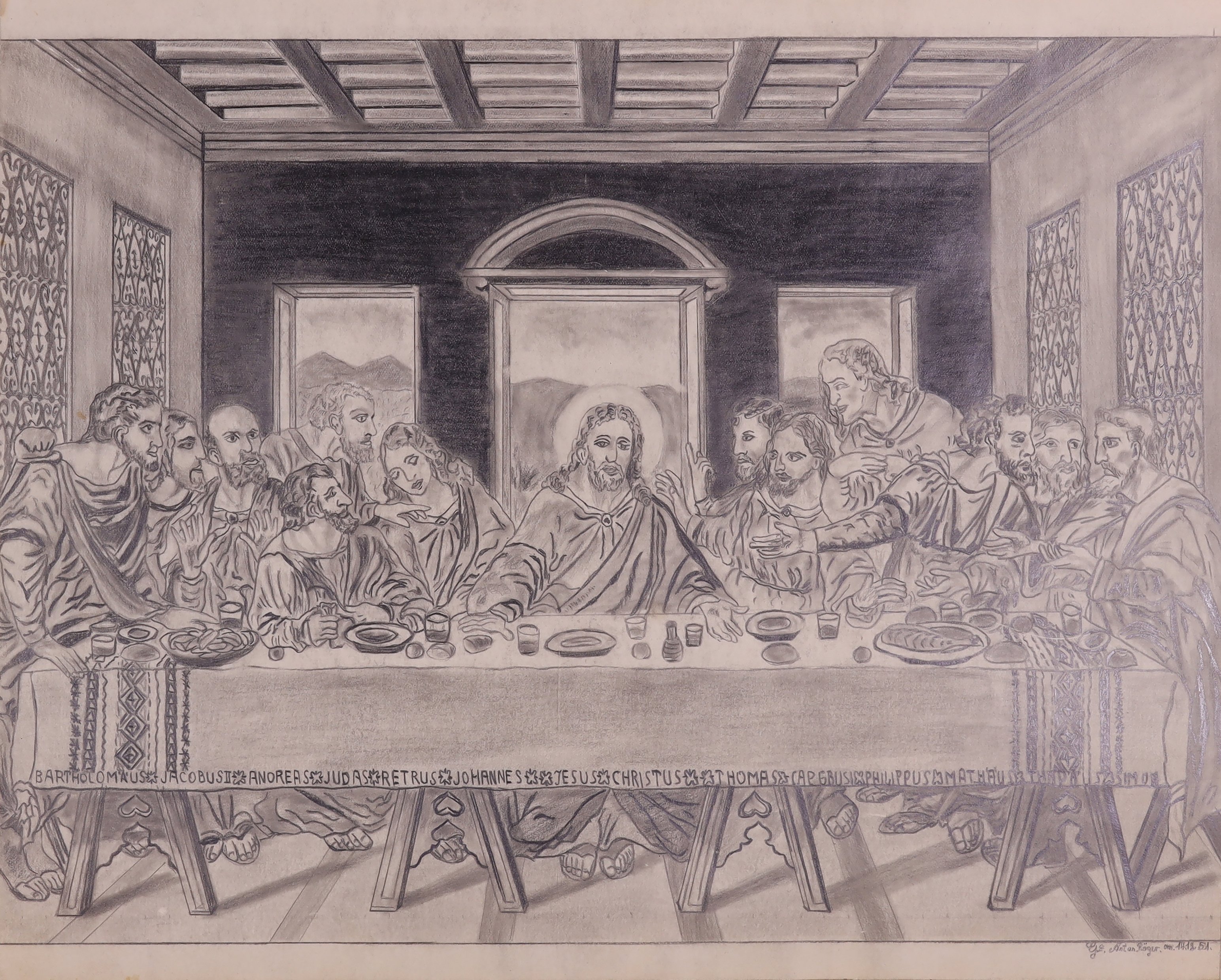 Das letzte Abendmahl (Stift Heiligenkreuz CC BY-NC-SA)