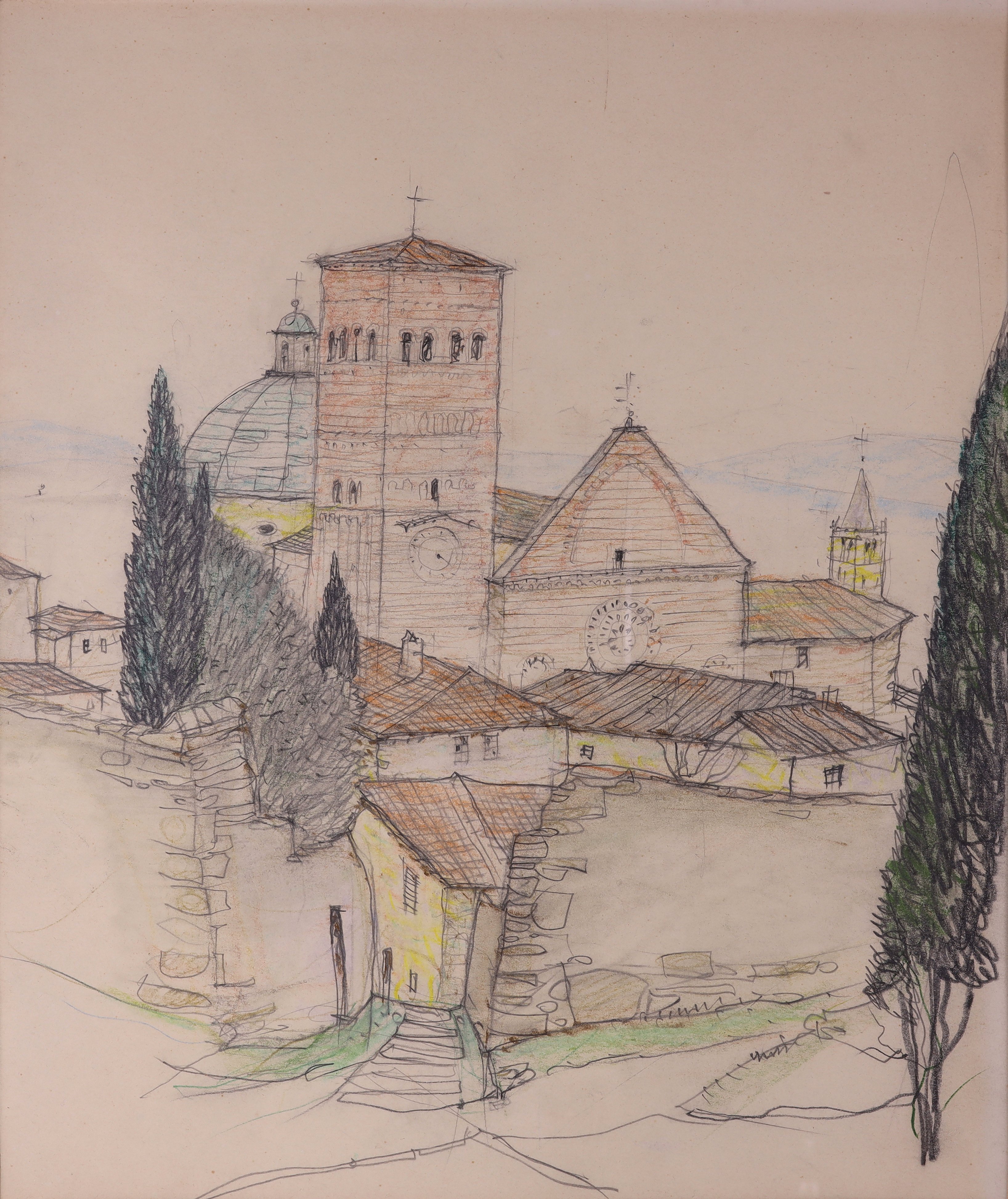 Blick auf die Kathedrale San Rufino in Assisi (Stift Heiligenkreuz CC BY-NC-SA)