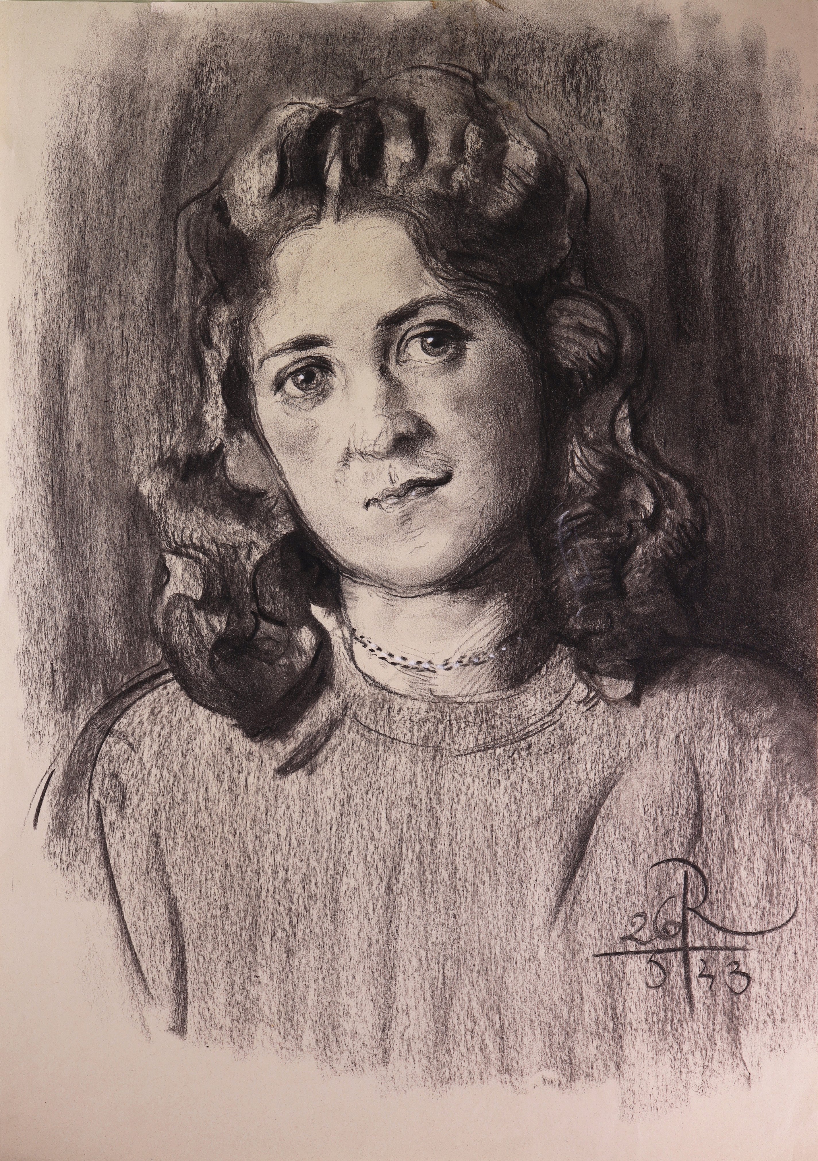 Porträt Lucia Jirgals vom 26. Mai 1943 (Stift Heiligenkreuz CC BY-NC-SA)