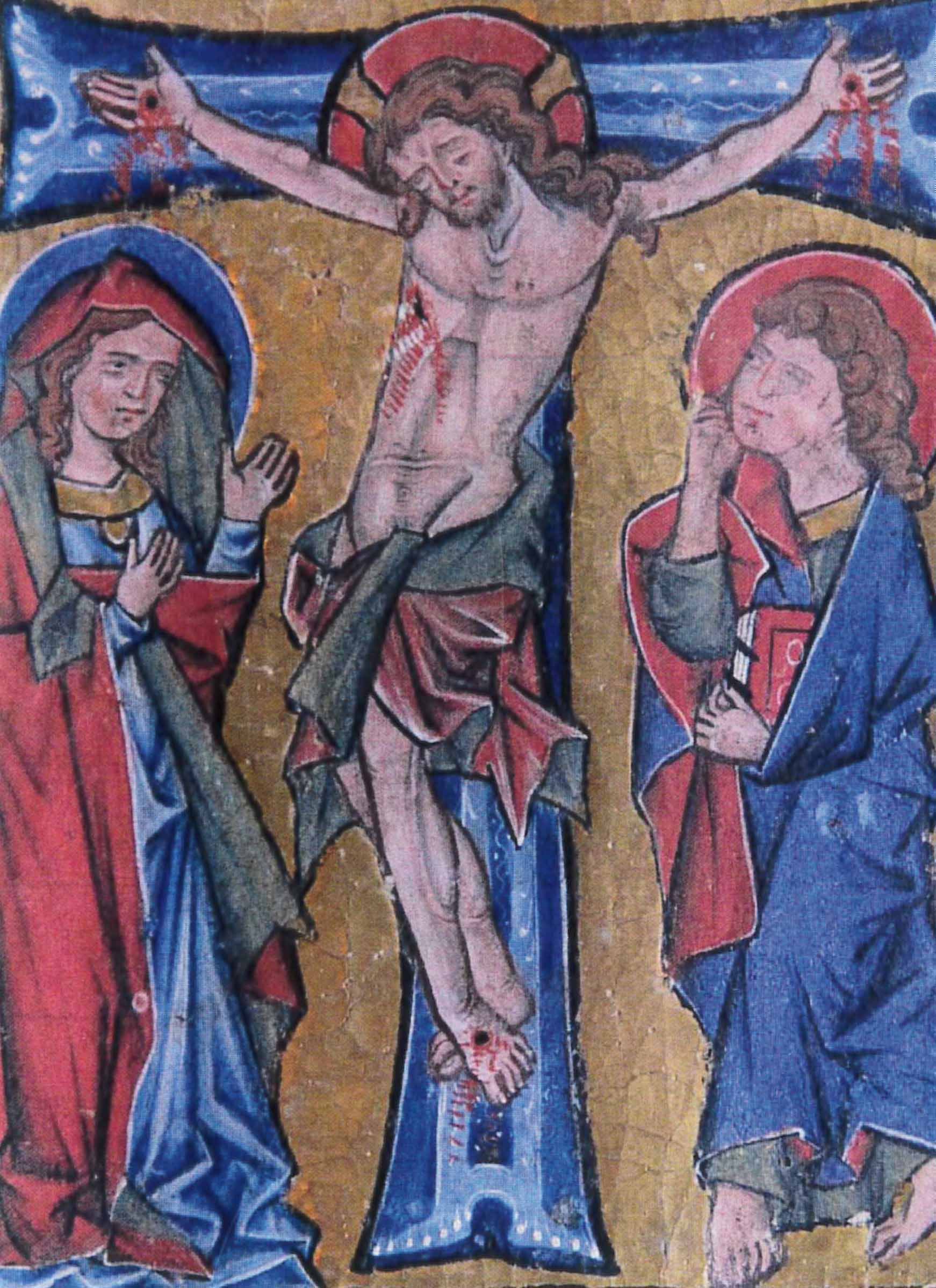Missale Missale Cisterciense - Kreuzigungsdarstellung (Stift Heiligenkreuz CC BY-NC-SA)