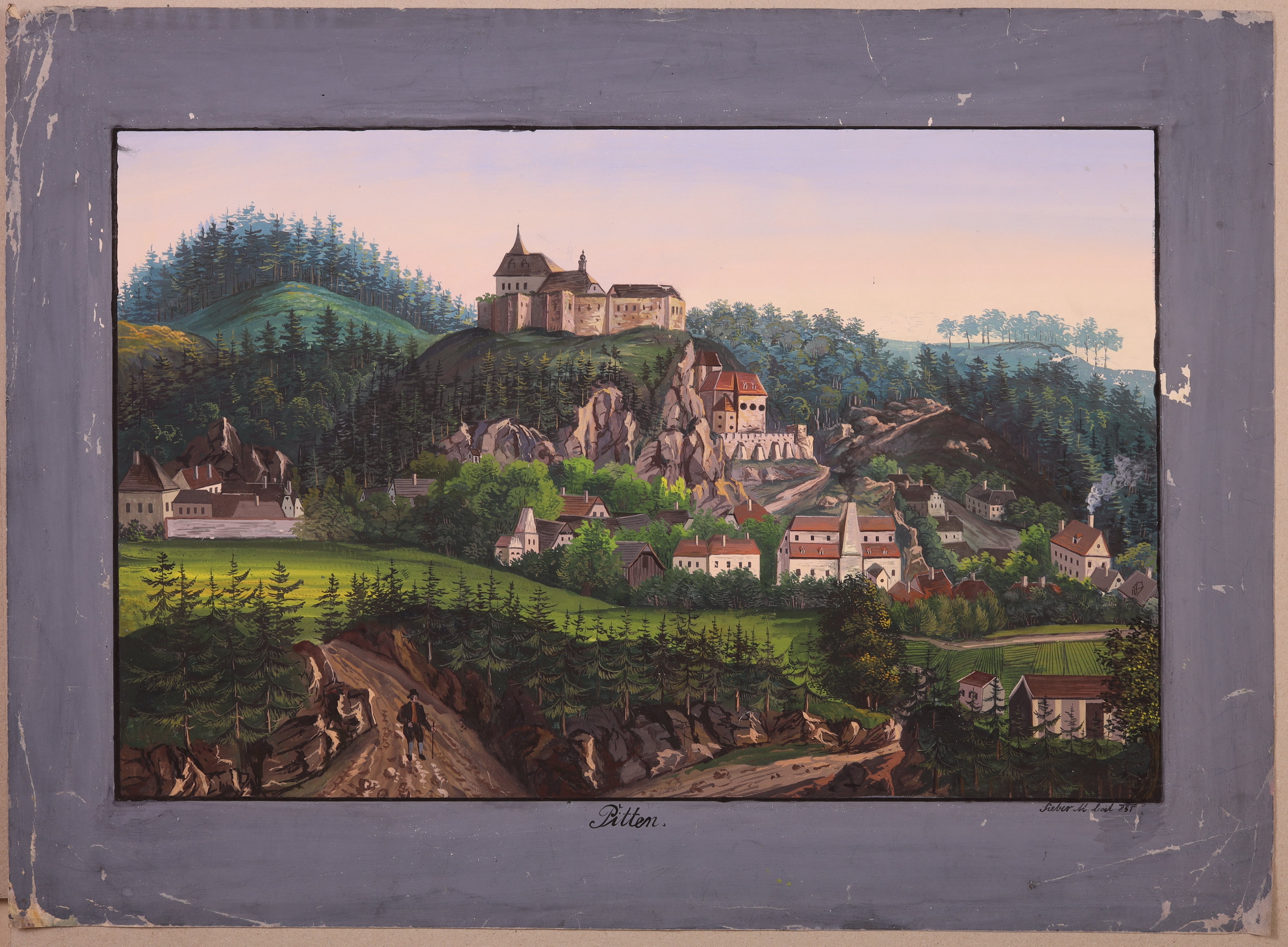 Landschaft mit Blick auf Pitten (Stift Heiligenkreuz CC BY-NC-SA)