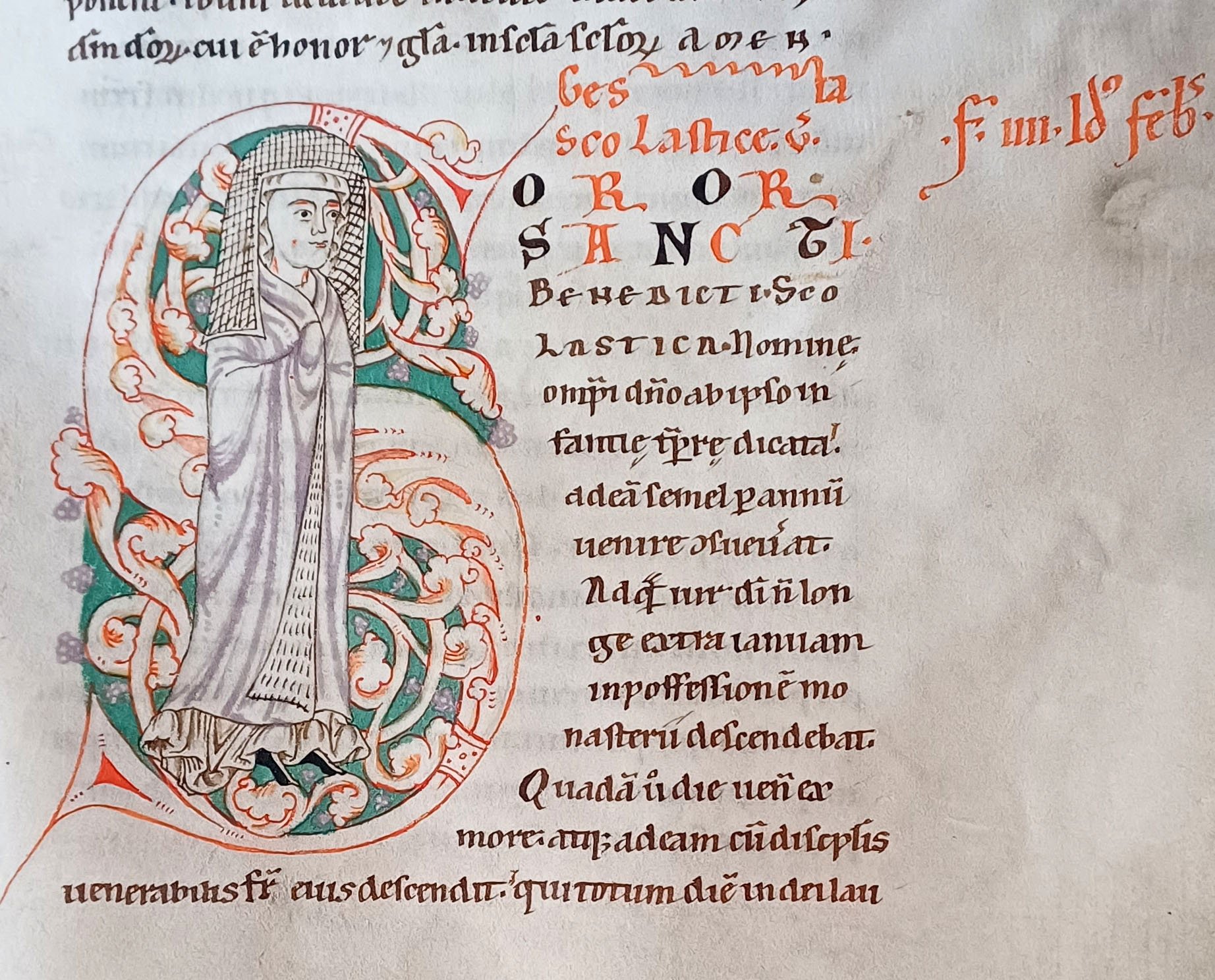 Hl. Scholastica - Schwester des hl. Benedikt von Nursia (Stift Heiligenkreuz CC BY-NC-SA)