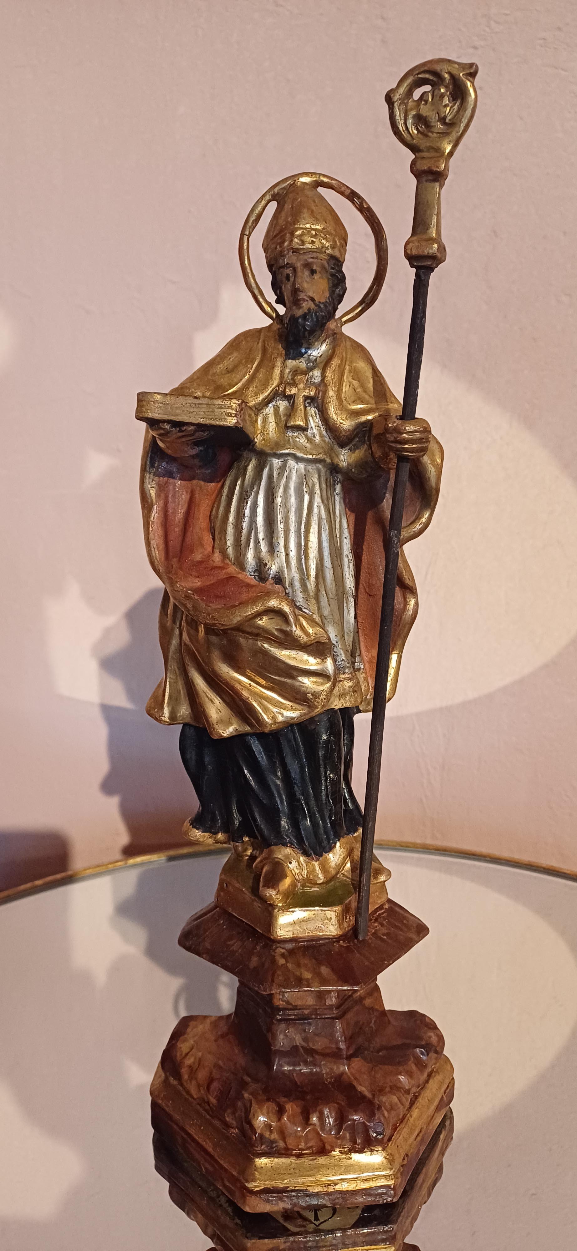 Ambrosius - Bischof von Mailand mit Stab und Buch (Stift Heiligenkreuz CC BY-NC-SA)
